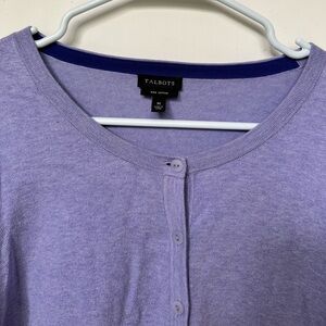 Talbots Women's Lavender Cardigan